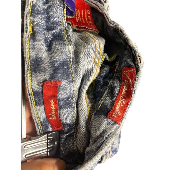 Vintage Y2K Vigoss Flare Stretch Medium Wash Lowrise Denim Jeans Women's Size 31 - Picture 5 of 6